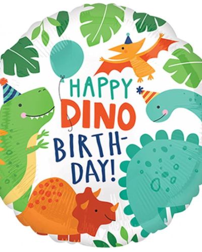 Dinomite Happy Birthday Foil Balloon