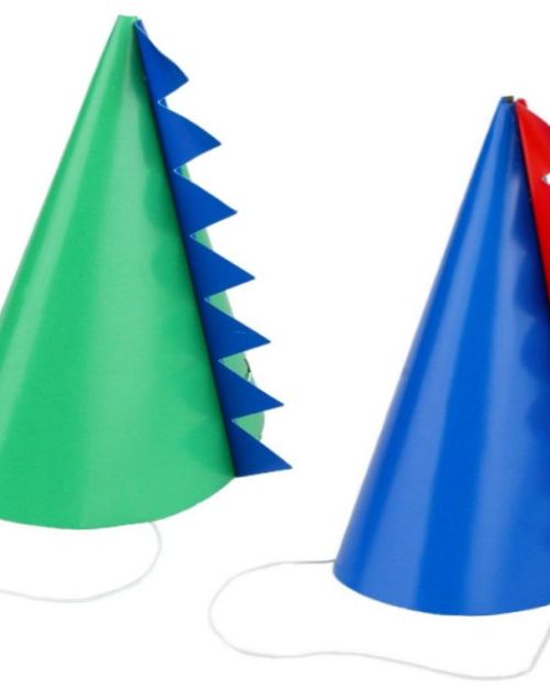 Dinosaur Roar Party Hats 8pk