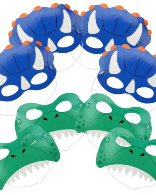 Dinosaur Roar Masks 8pk