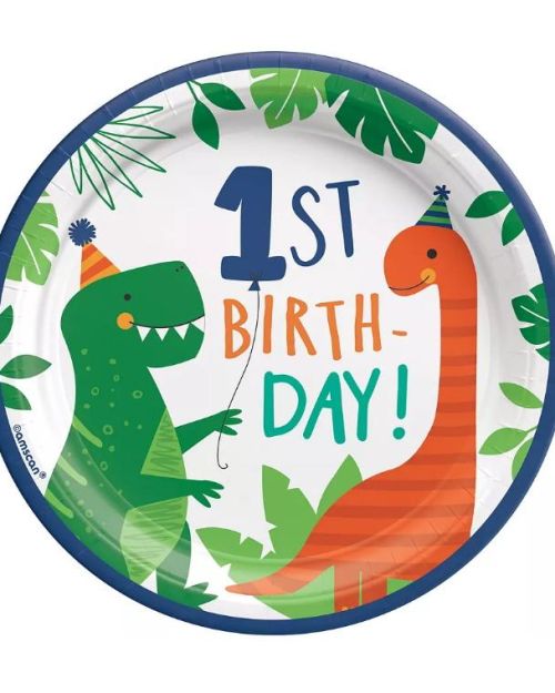 Dino-Mite 1st Birthday Lunch Plates 8pk
