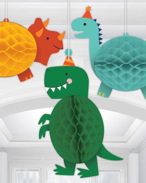 Dino-Mite Honeycomb Hanging Decorations
