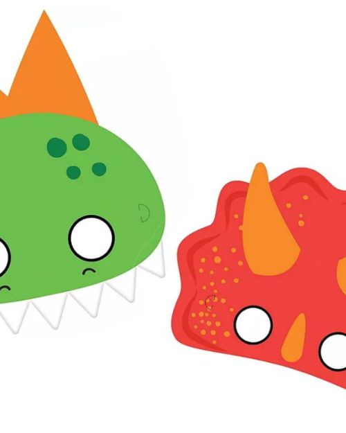 Dino-Mite Masks 8pk