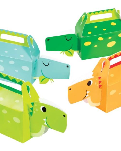 Dino Party Boys Treat Boxes 4pk