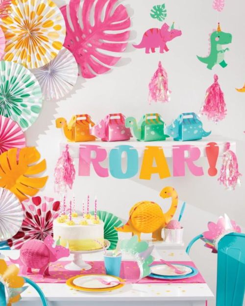 Dino Party Iridescent Hanging Cutouts