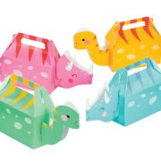 Dino Party Girls Treat Boxes 4pk