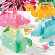 Dino Party Girls Treat Boxes 4pk