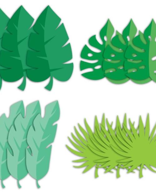 Tropical Leaf Cutouts
