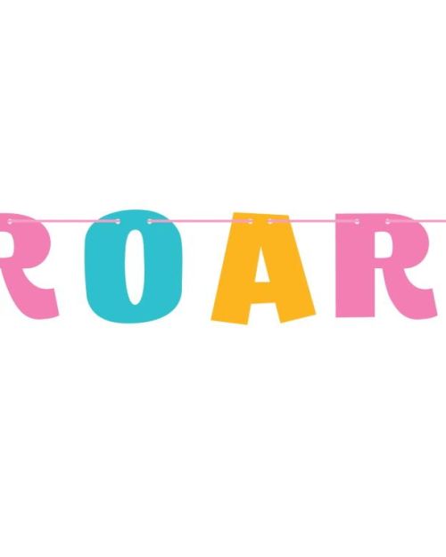 Dino Party ROAR Letter Banner