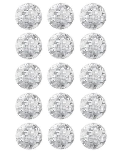 Edible Icing Cupcake Images – Mirror Balls