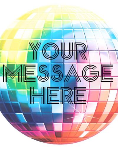 Edible Icing Image – Disco Round