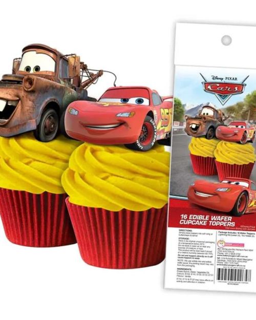 Edible Wafer Cupcake Toppers – Cars