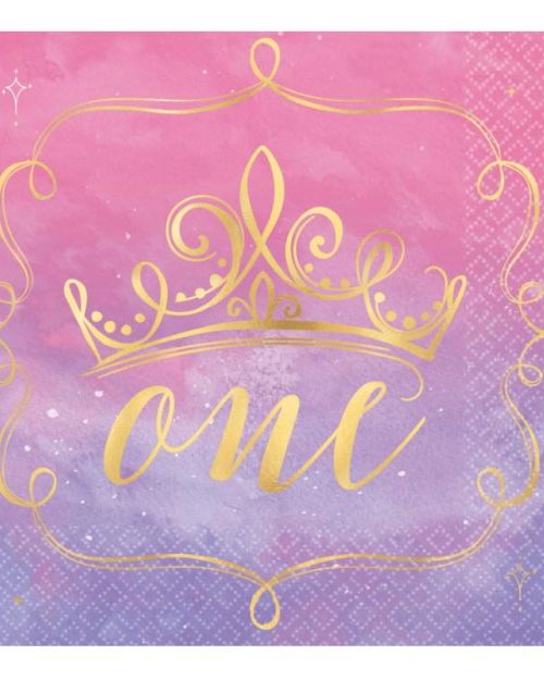 Disney Princess 1st Birthday Lunch Napkins 16pk