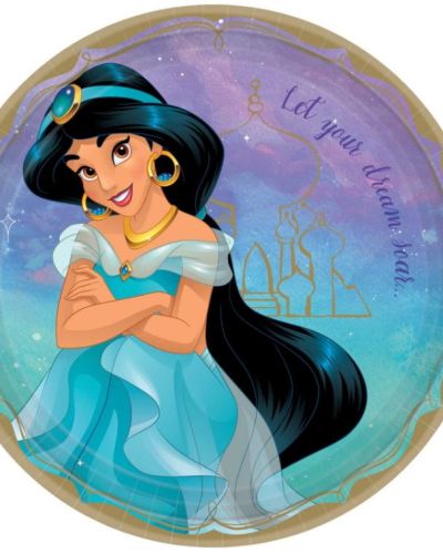 Disney Princess Jasmine Dinner Plates 8pk