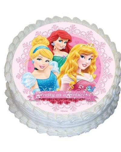Edible Icing Image – Disney Princess Round
