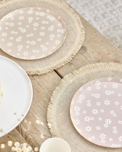 Ditsy Daisy Plates 8pk