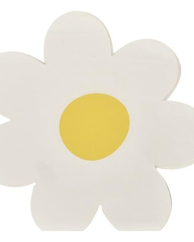 Ditsy Daisy Shaped Napkins 16pk