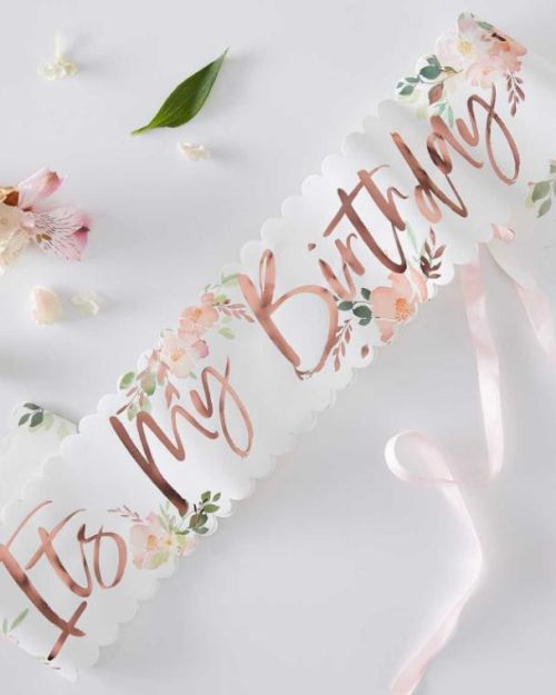 Ditsy Floral It’s My Birthday Sash