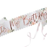 Ditsy Floral It’s My Birthday Sash