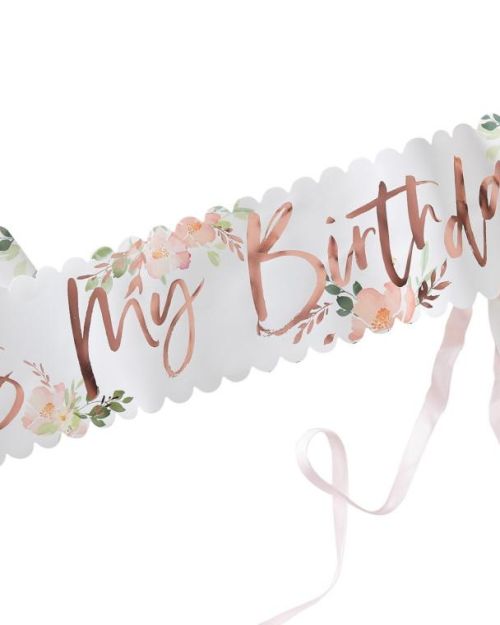 Ditsy Floral It’s My Birthday Sash