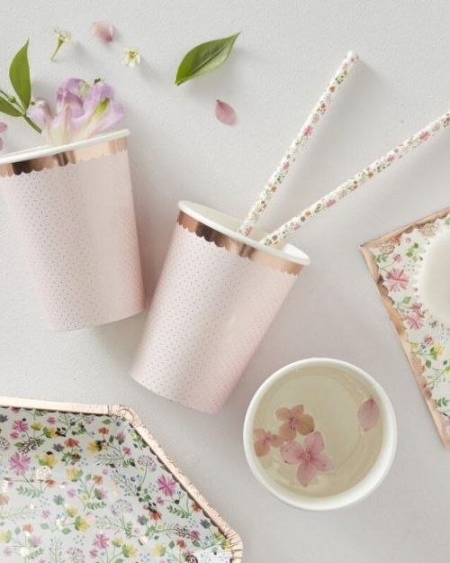 Ditsy Floral Cups 8pk