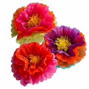 Diwali Fluffy Flower Table Decorations 3pk