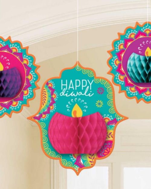 Diwali Honeycomb Hanging Decorations