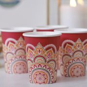 Diwali Rangoli Pattern Cups 8pk