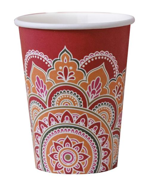 Diwali Rangoli Pattern Cups 8pk