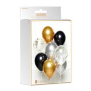 DIY Balloon Kit – Black Silver Gold