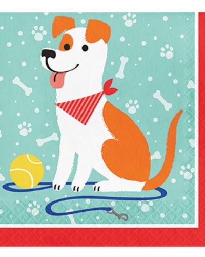 Dog Party Lunch Napkins 16pk