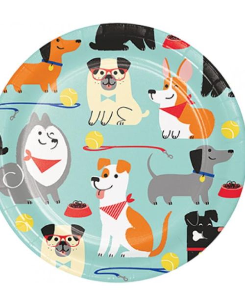 Dog Party Lunch Plates 8pk