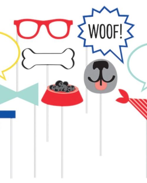Dog Party Photo Booth Props