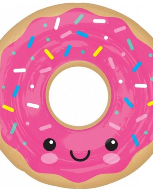 Donut Time Foil Balloon