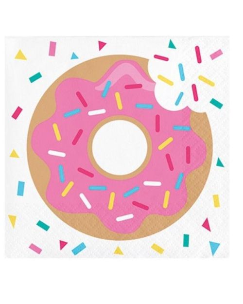 Donut Time Beverage Napkins 16pk