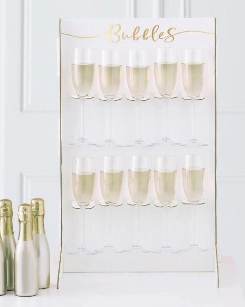 Gold Drinks Wall Holder Stand