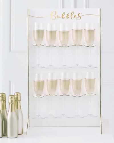 Gold Drinks Wall Holder Stand