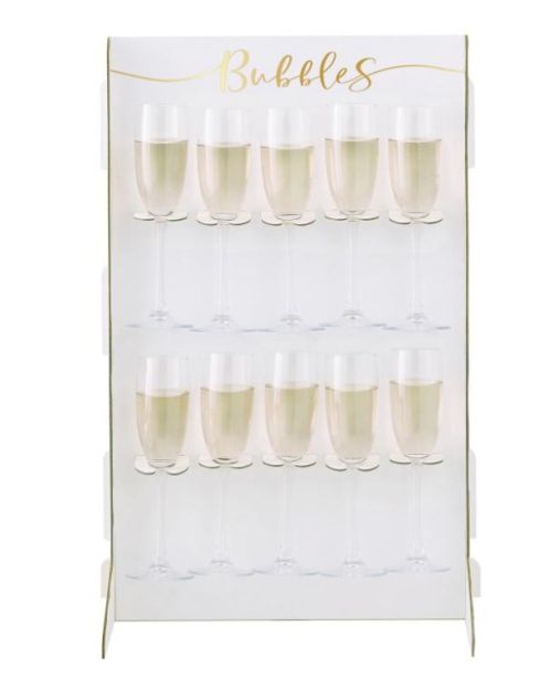 Gold Drinks Wall Holder Stand