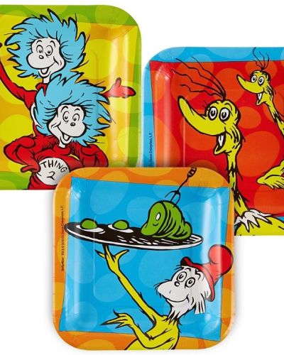 Dr Seuss Lunch Plates 8pk