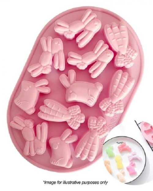 Easter Bunny & Carrot Silicone Mould