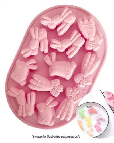 Easter Bunny & Carrot Silicone Mould