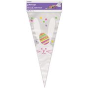Easter Bunny Cello Cone Bags 20pk