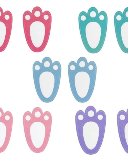 Easter Bunny Footprints 10pk