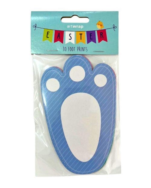 Easter Bunny Footprints 10pk
