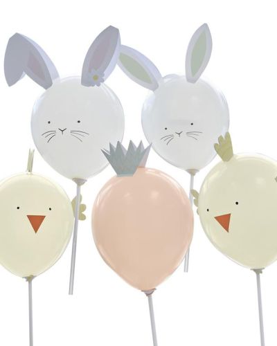 Easter Character Balloons 5pk