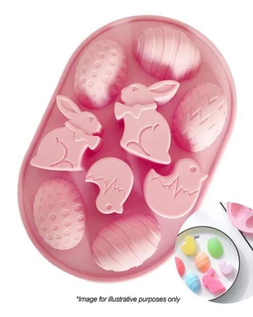 Easter Chick, Bunny & Egg Silicone Mould