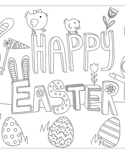 Easter Colour In Placemats 24pk