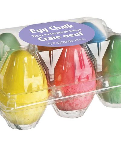Egg Shaped Chalk in Egg Carton