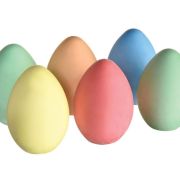 Egg Shaped Chalk in Egg Carton