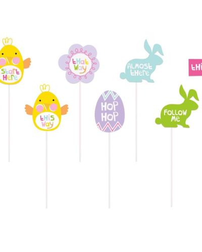 Easter Egg Hunt Clue Signs 10pk