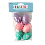 Easter Hanging Decorations Bunny Eggs 6pk